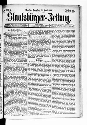 Staatsbürger-Zeitung vom 21.06.1868