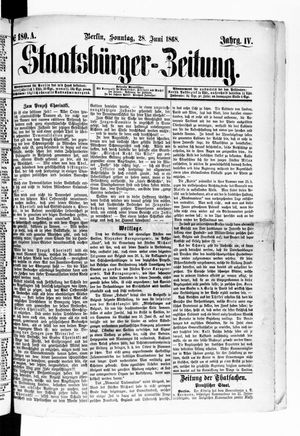 Staatsbürger-Zeitung vom 28.06.1868