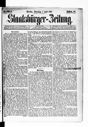 Staatsbürger-Zeitung vom 07.07.1868