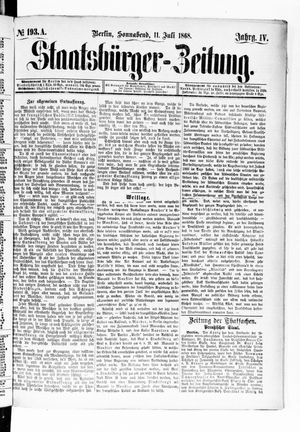 Staatsbürger-Zeitung on Jul 11, 1868