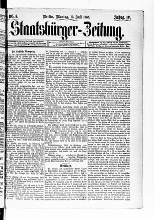 Staatsbürger-Zeitung vom 13.07.1868