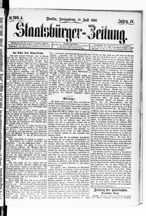 Staatsbürger-Zeitung vom 18.07.1868