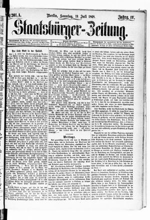 Staatsbürger-Zeitung vom 19.07.1868