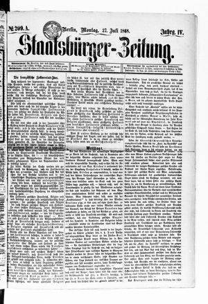 Staatsbürger-Zeitung vom 27.07.1868