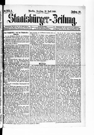 Staatsbürger-Zeitung vom 31.07.1868