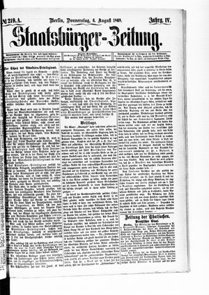 Staatsbürger-Zeitung on Aug 6, 1868