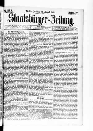 Staatsbürger-Zeitung vom 14.08.1868