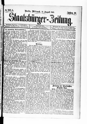 Staatsbürger-Zeitung on Aug 19, 1868