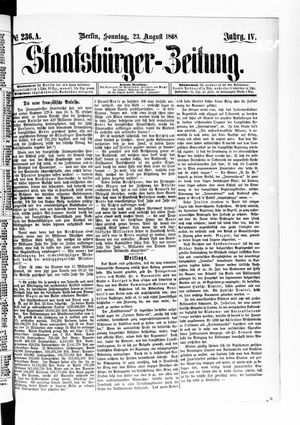 Staatsbürger-Zeitung vom 23.08.1868