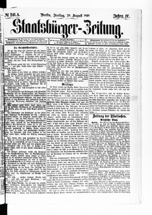 Staatsbürger-Zeitung on Aug 28, 1868