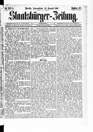 Staatsbürger-Zeitung on Aug 29, 1868