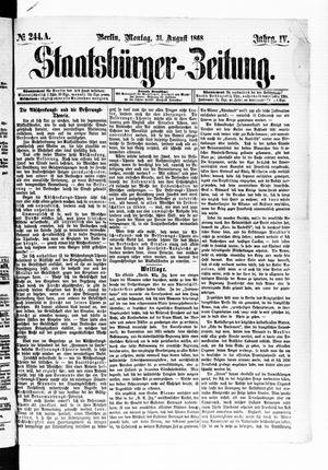 Staatsbürger-Zeitung on Aug 31, 1868