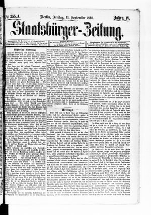 Staatsbürger-Zeitung on Sep 11, 1868