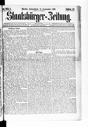 Staatsbürger-Zeitung on Sep 19, 1868