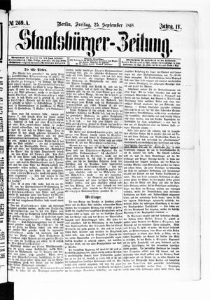 Staatsbürger-Zeitung on Sep 25, 1868