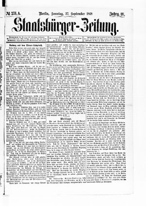 Staatsbürger-Zeitung vom 27.09.1868