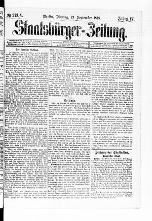 Staatsbürger-Zeitung vom 29.09.1868