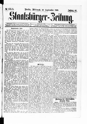 Staatsbürger-Zeitung on Sep 30, 1868