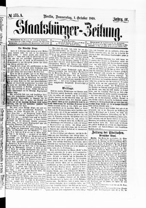 Staatsbürger-Zeitung on Oct 1, 1868