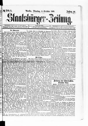 Staatsbürger-Zeitung vom 06.10.1868