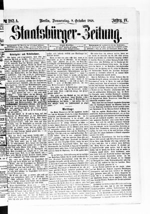 Staatsbürger-Zeitung vom 08.10.1868