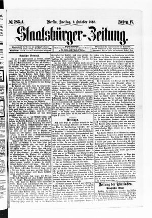 Staatsbürger-Zeitung vom 09.10.1868