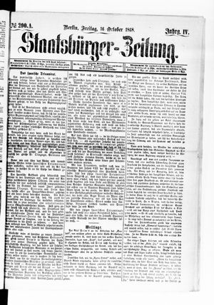 Staatsbürger-Zeitung vom 16.10.1868