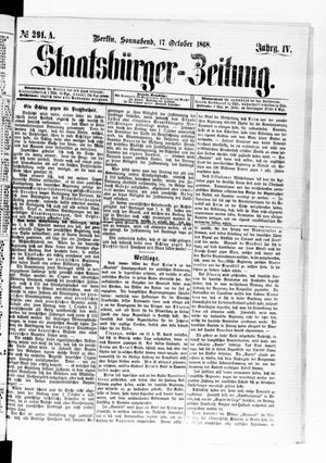 Staatsbürger-Zeitung vom 17.10.1868