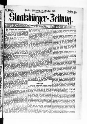 Staatsbürger-Zeitung on Oct 21, 1868