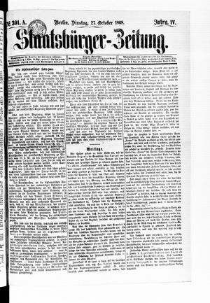 Staatsbürger-Zeitung vom 27.10.1868
