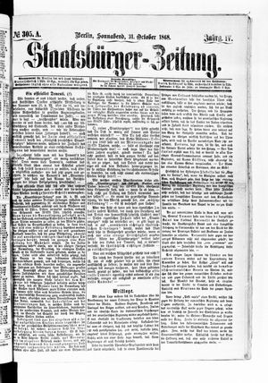 Staatsbürger-Zeitung on Oct 31, 1868