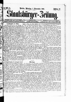 Staatsbürger-Zeitung vom 02.11.1868