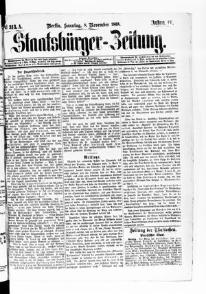 Staatsbürger-Zeitung vom 08.11.1868