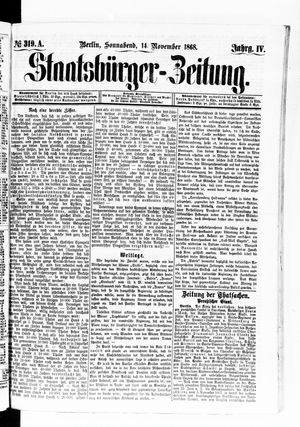 Staatsbürger-Zeitung on Nov 14, 1868