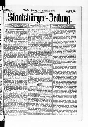 Staatsbürger-Zeitung on Nov 20, 1868