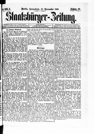Staatsbürger-Zeitung on Nov 28, 1868