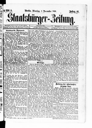 Staatsbürger-Zeitung vom 01.12.1868