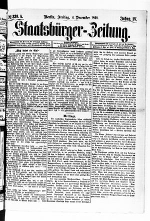 Staatsbürger-Zeitung vom 04.12.1868