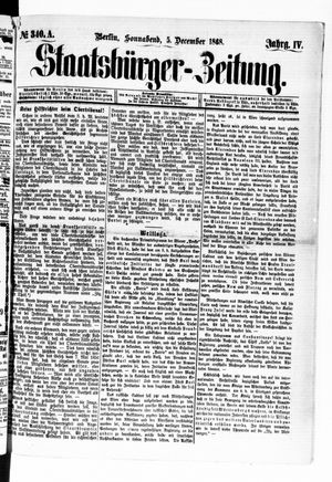 Staatsbürger-Zeitung vom 05.12.1868