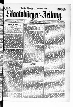 Staatsbürger-Zeitung vom 07.12.1868