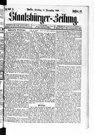 Staatsbürger-Zeitung vom 11.12.1868