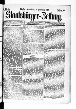 Staatsbürger-Zeitung vom 12.12.1868