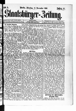 Staatsbürger-Zeitung on Dec 15, 1868