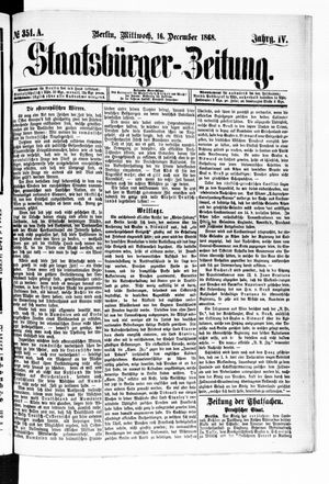 Staatsbürger-Zeitung vom 16.12.1868