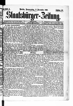 Staatsbürger-Zeitung on Dec 17, 1868