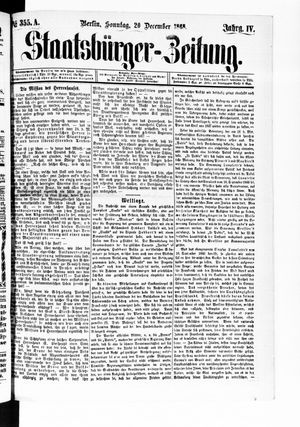 Staatsbürger-Zeitung vom 20.12.1868