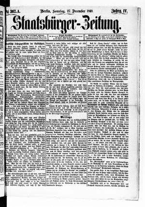 Staatsbürger-Zeitung on Dec 27, 1868