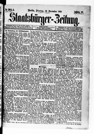 Staatsbürger-Zeitung on Dec 29, 1868