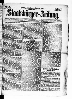 Staatsbürger-Zeitung on Jan 3, 1869