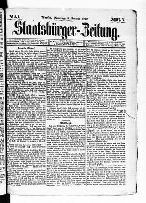 Staatsbürger-Zeitung vom 05.01.1869